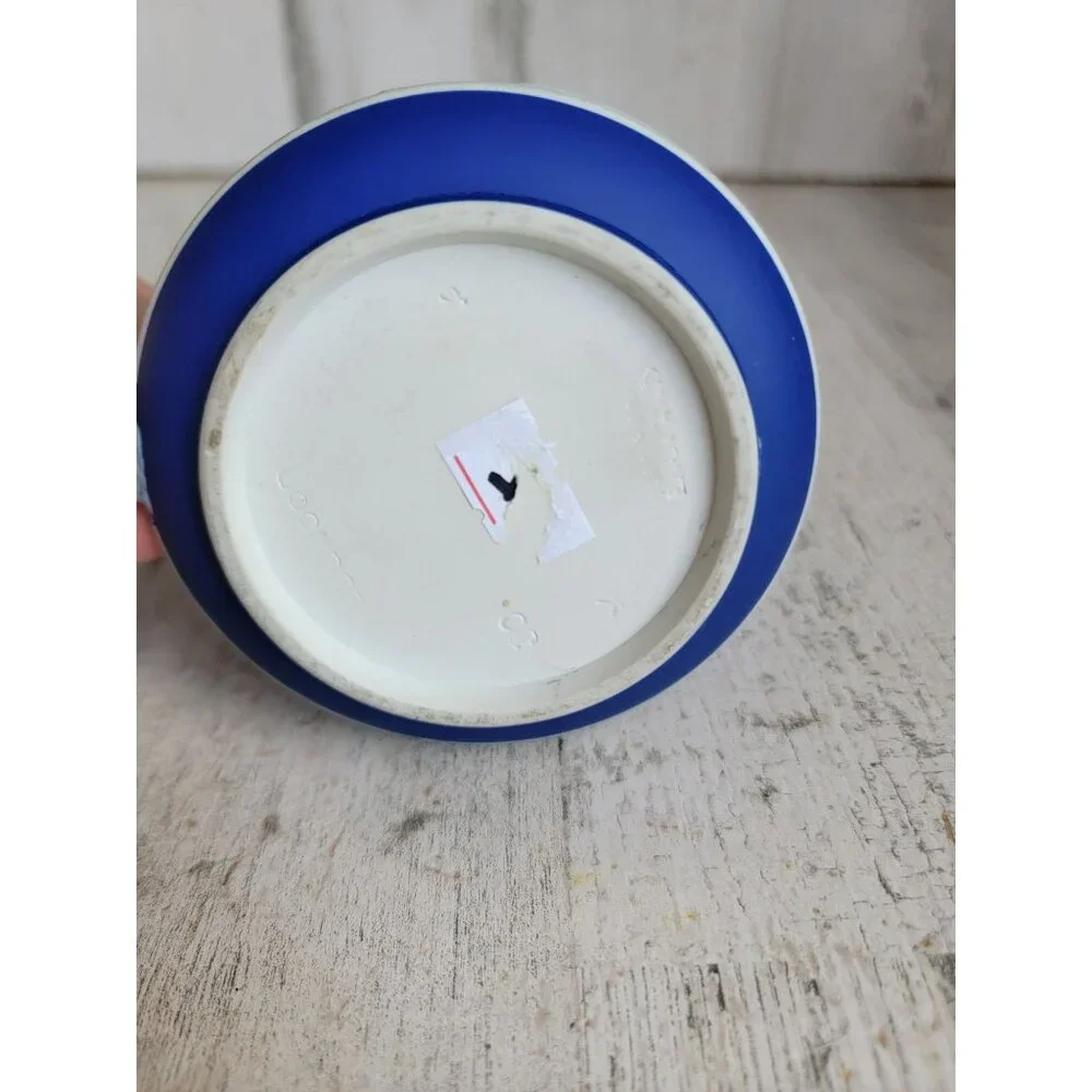 Wedgwood coffee creamer cup Jasperware blue colored Olympian Victorian vintage‎